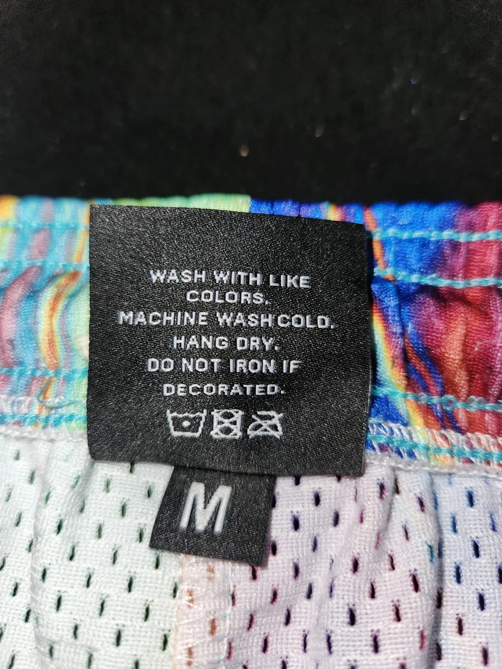 Iridescent Active Shorts in Blue/Yellow/Purple #343